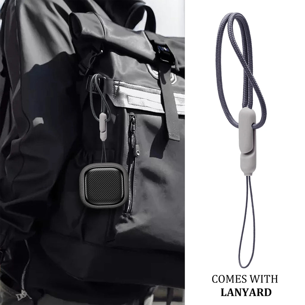 For Samsung Galaxy Buds FE, Buds Pro, Buds2 Pro, Buds Live, Buds2 Case Cover, Vogue Fiber Stripe Protection Case with Lanyard