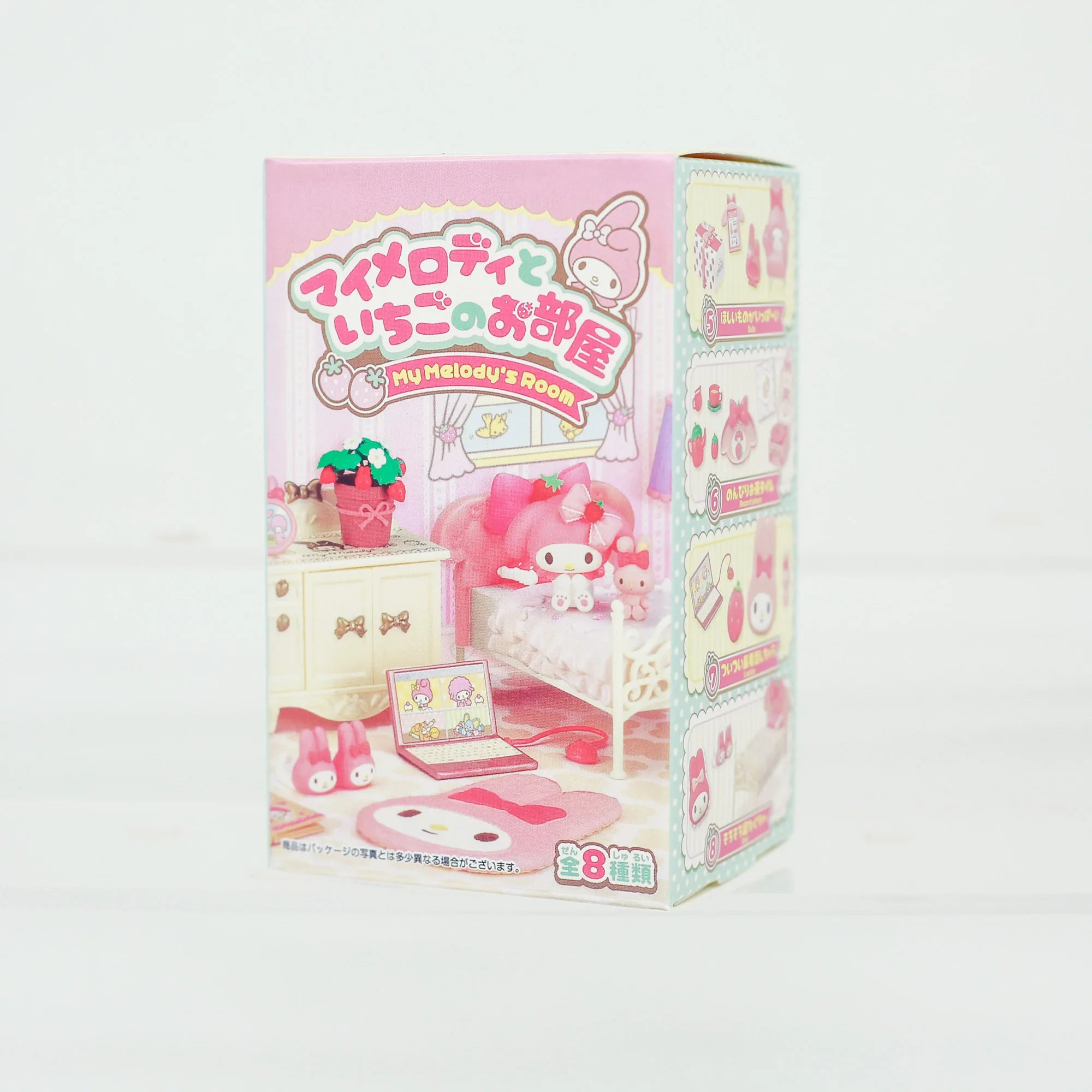 Re-ment 8Pcs/set Sanrio Kuromi Gothic Room Purple Miniature Scene Blind Box Toys Anime Figure Doll Gifts Toys Collect Ornaments