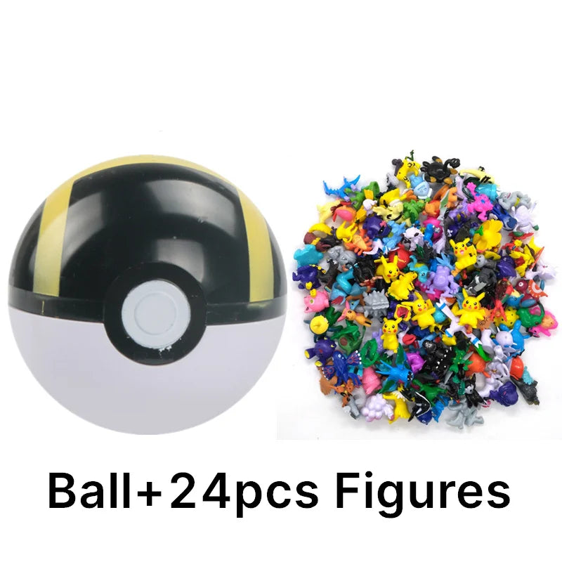Pokémon Toys 7Cm Elf Ball 2-3cm Anime Action PokeBall Figures Monster Toy Model Dolls Children Christmas Gift