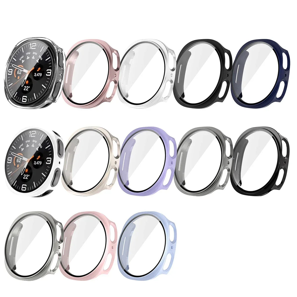 Glass+case For Samsung Galaxy watch 8 40mm 44mm scratch-resistant full-coverage screen protector For Samsung Galaxy watch8 Cover