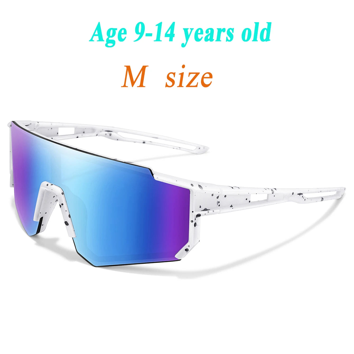 Age 9-15 Youth Cycling Glasses Teenagers Sunglasses Mtb Bike Bicycle Baseball Goggles Children Outdoor Sport Boys Girls UV400