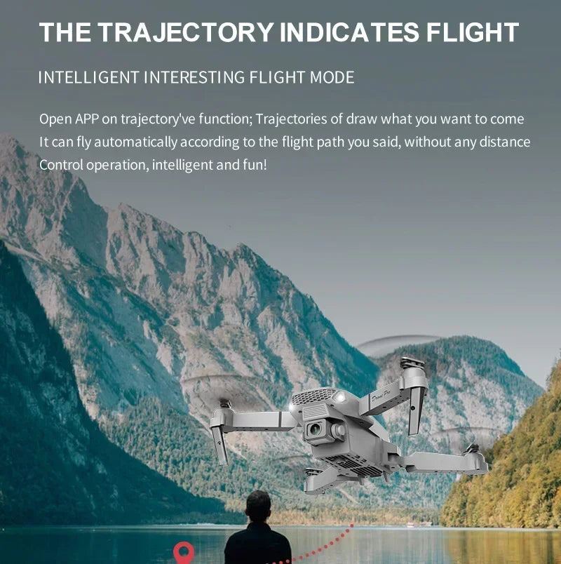 New E88 Pro RC Drone 4K 1080P Wide Angle Dual HD Camera Foldable Quadcopter WiFi FPV Altitude Hold