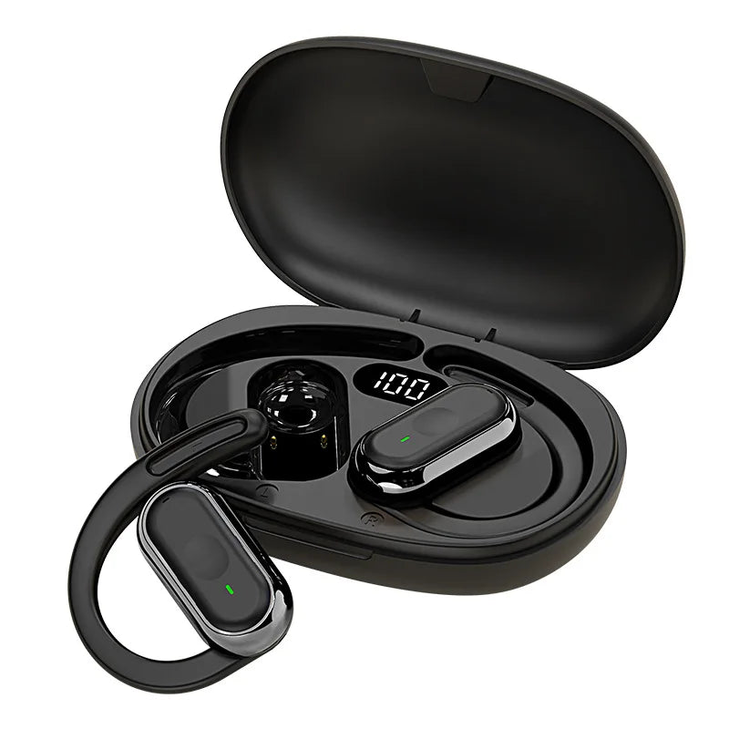 KEBIDUMEI Open-Ear Bluetooth 5.4 Earphones Ear Hook TWS Wireless Headphones IPX6 Waterproof Headsets HiFi Stereo Sports Earbuds