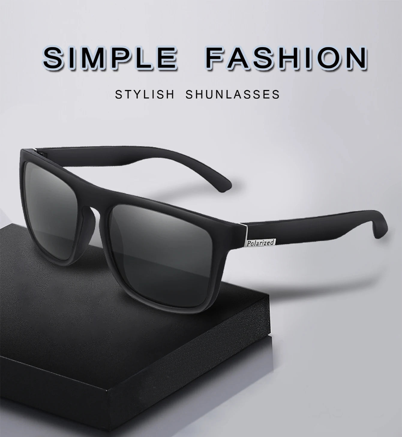 LOISRUBY Brand Polarized Cycling Sunglasses Men Car Driving Color Changing Bike Motorcycle Square Frame Hinking Festival