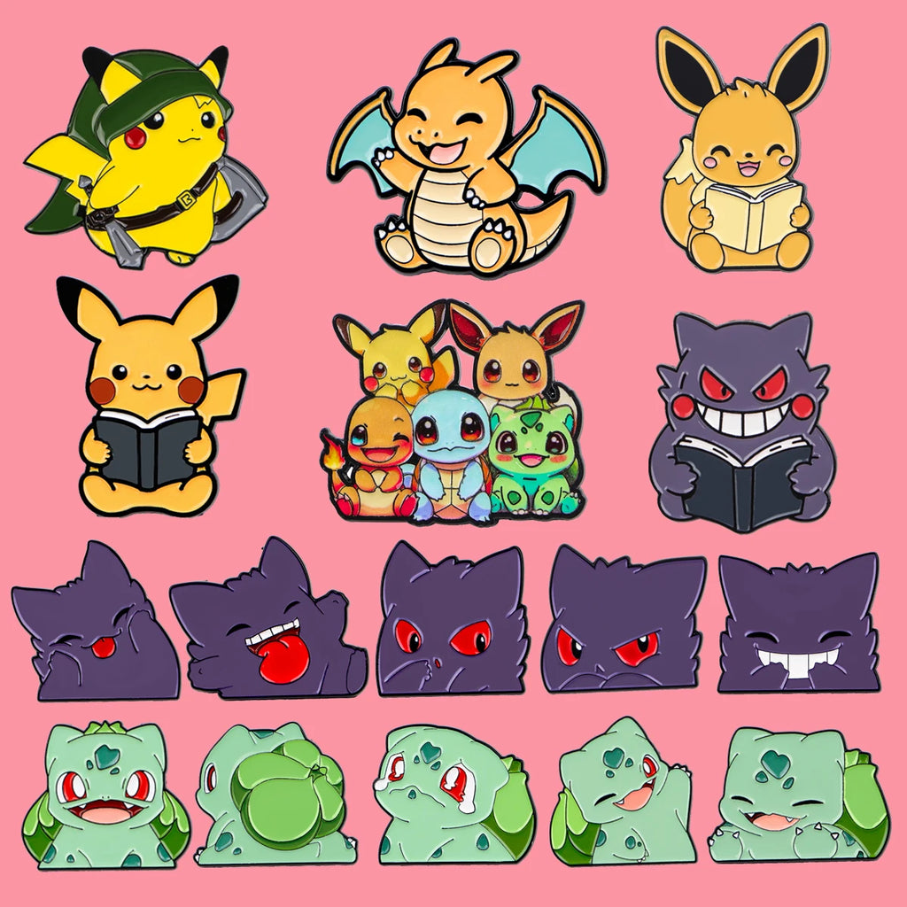 Cute Anime Elf Monster Enamel Pin Cool Game Brooches Lapel Badges Briefcase backpacks Accessories Decoration Jewelry Kids Gift