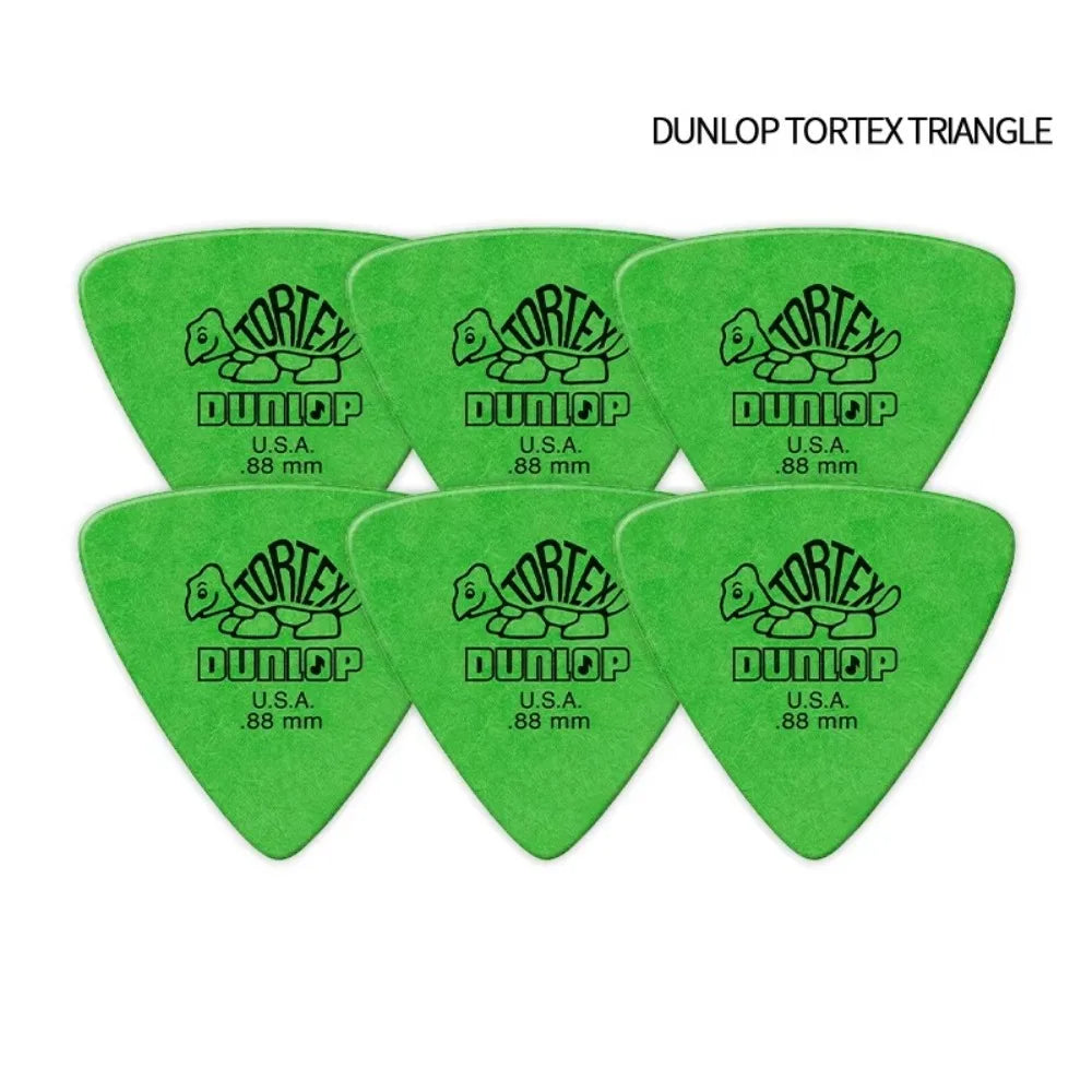 10pcs Delrin Dunlop Guitar Picks 0.5/0.6/0.73/0.88/1.0/1.14MM Anti-slip Style Electric Guitar Picks Triangle Picks