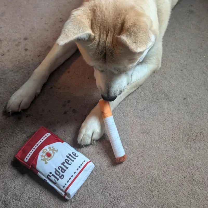 Funny Interactive Plush Dog Toys Creatives Cigarette Design Giggling Chewing Toy for Dog The Perfect Pet Gift for Plays Dogs Toy