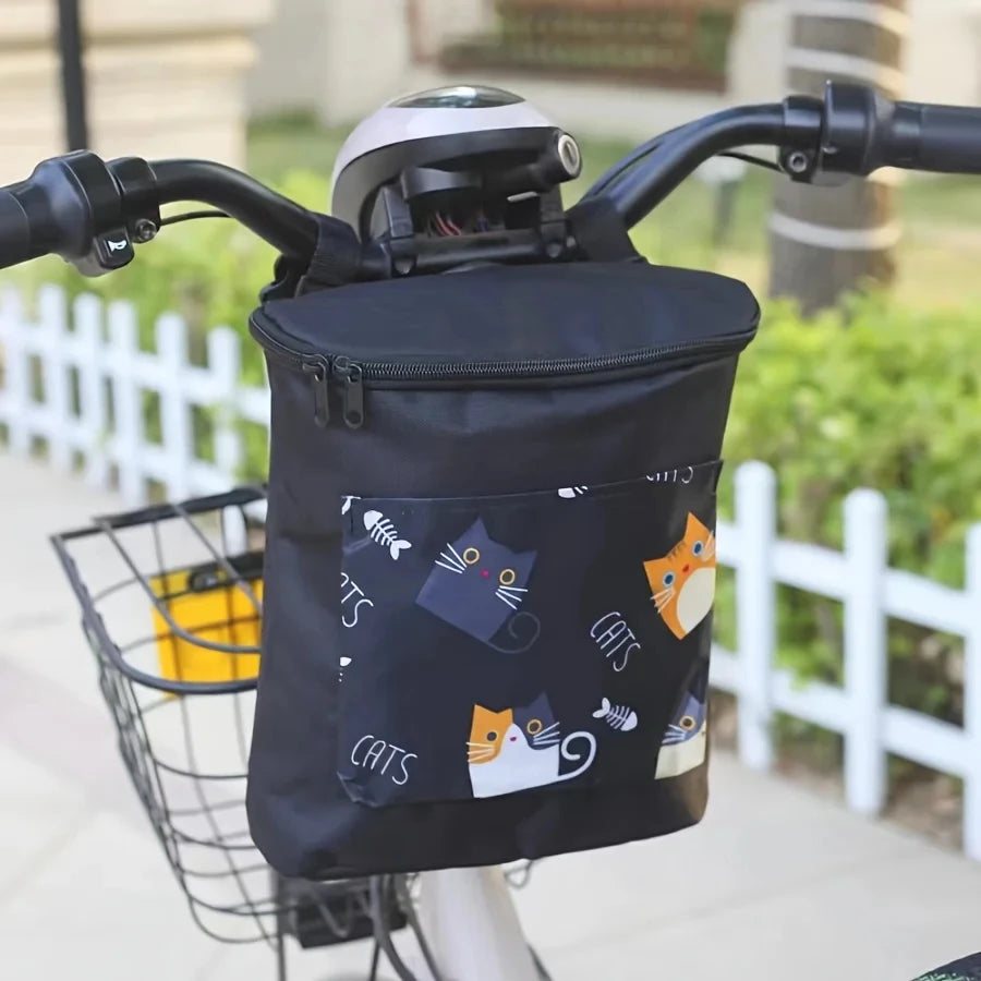 Multi Functional Bicycle Clutch with Large Capacity, Electric and Motorcycle Front Zipper Storage, Motorcycle Accessories