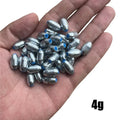 10pcs/Lot Alloy Hollow Olive Fishing Sinkers 3g/4g/5g/6g/7g/8g/9g/10g/12g/15g Carbon Steel Fishing Weights Fishing Accessories