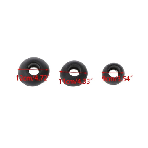 12 Pairs(S/M/L) Soft Clear Silicone Replacement Eartips Earbuds Cushions Ear pads Covers For Earphone Headphone