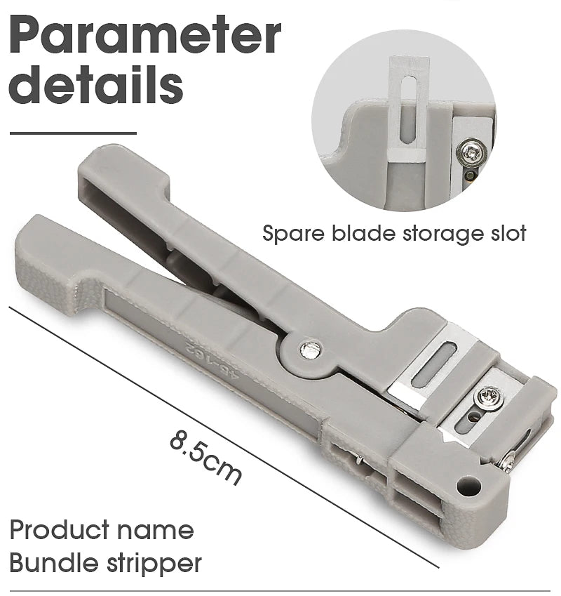 45-162 45-163 45-165 Fiber Optic Stripper Coaxial Cable Stripper Optical Cable Slitter Wire Stripper Tool Beam Tube Stripper