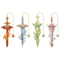 4pcs Fantasy Sword Bookmarks for Books, Journals, Planners - Cool Metal Book Markers for Reading Women & Men, Unique Book Marks