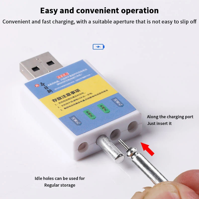 Float Rechargeable Battery CR425 USB Charger Charge Accessories Fishing One Piece Swimsuit Fishing Alarm Bite Indicator