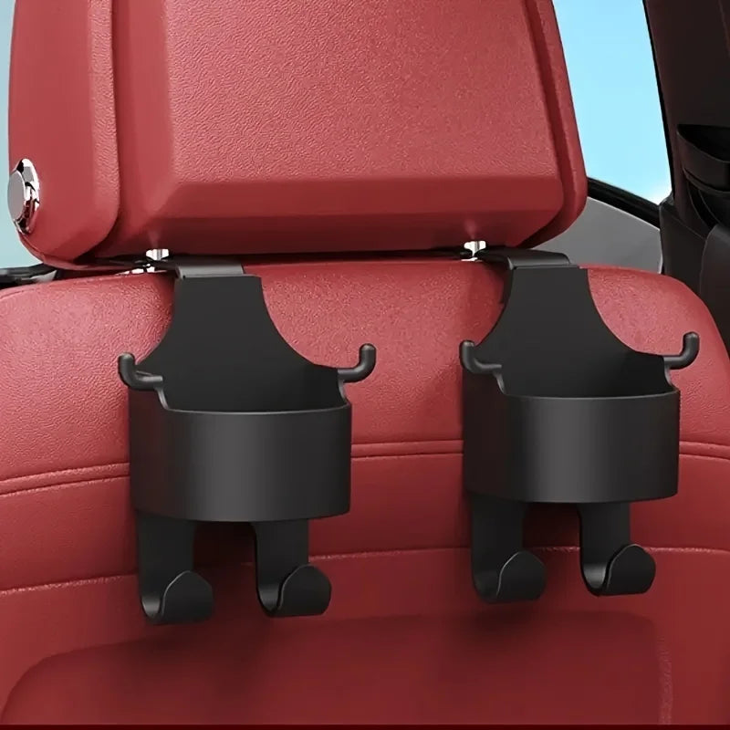 Car Supplies Seat Back Storage Rack1/2Multifunctional cup holder storage box with hookPPMaterial Beverage Phone Holder Car Mount