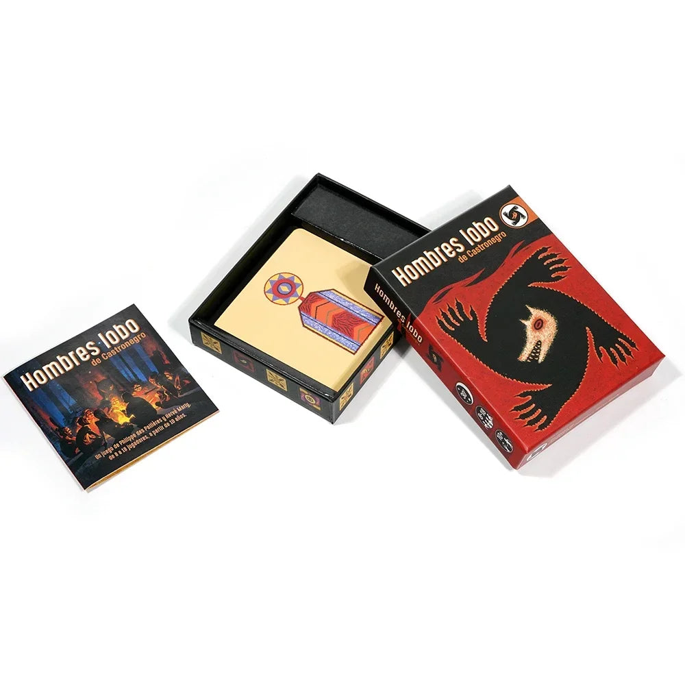 The Werewolf Cards 24 Table Game With Paper Guidebook, Puzzle Leisure Family Friend Party Board Deck,Halloween Christmas Gifts