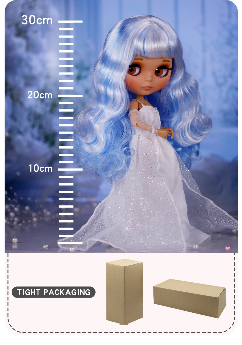ICY DBS Blyth Doll Tan Skin Matte Face With Eyebrows Special Price 1/6 BJD JOINT body Neo Christmas Gift Anime