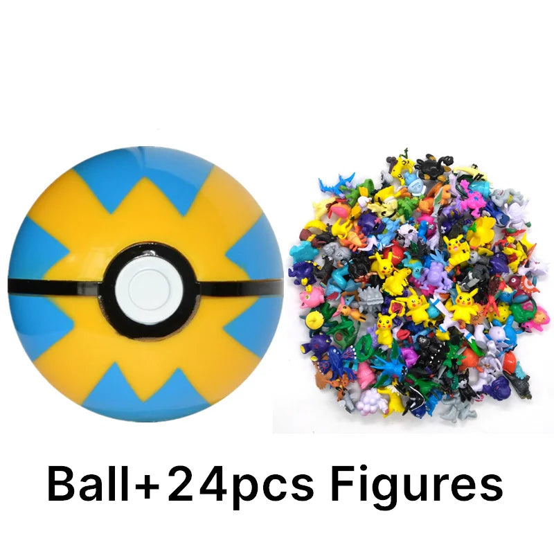 Pokémon Toys 7Cm Elf Ball 2-3cm Anime Action PokeBall Figures Monster Toy Model Dolls Children Christmas Gift