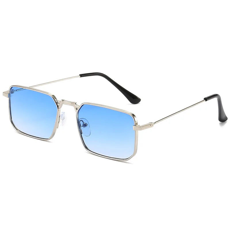 High Quality Rectangle Sunglasses Women Metal Frame Glasses Vintage Brand Square Sun Glasses for Men Shades Female Eyewear