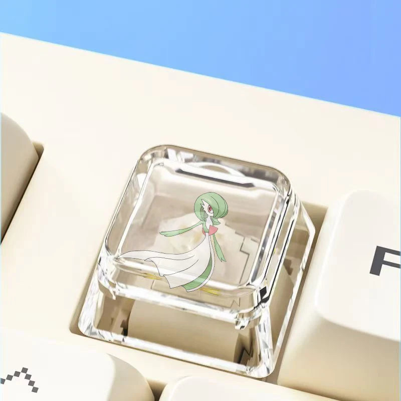 Cross mechanical keyboard personalized anime keycap single Charmeleon Blastoise Eevee transparent cartoon keycap