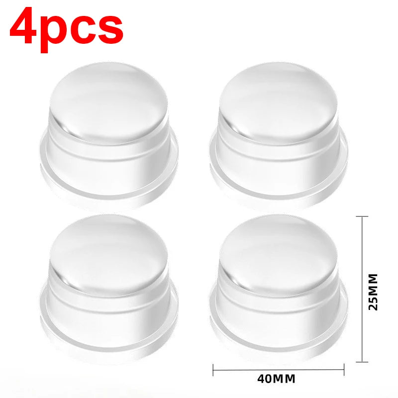 1-8Pcs Transparent Silicone Door Stopper No Drill Anti Bump Pad for Office Home Safety Protection Dodgers Door Stop