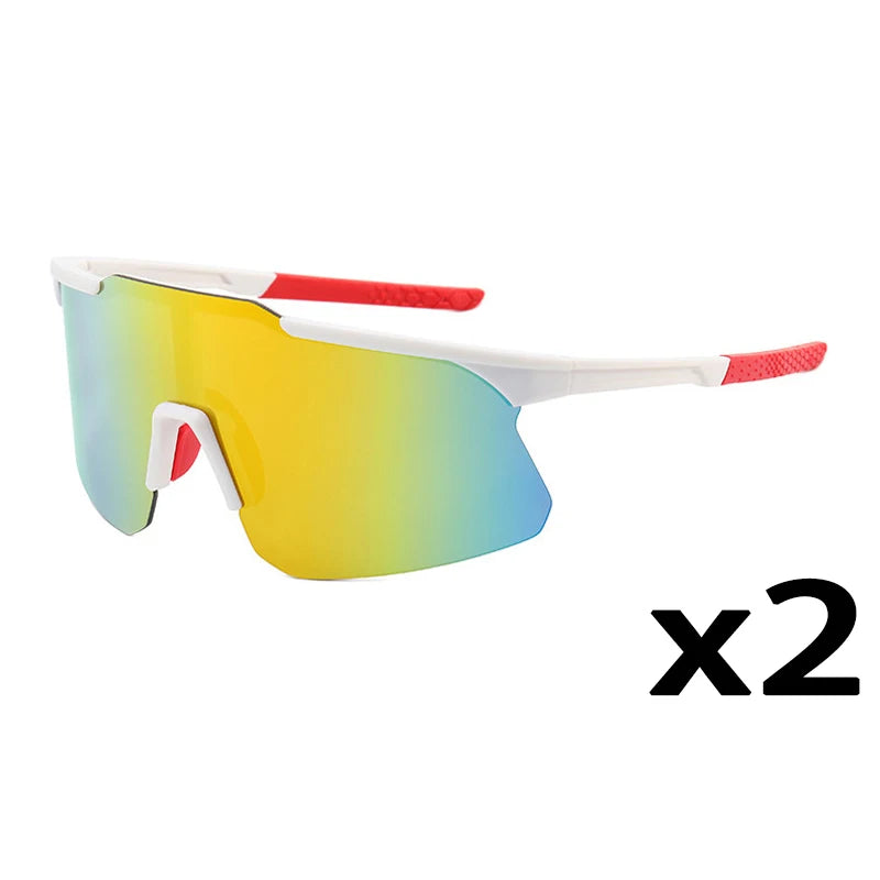 1/2/8pcsPolarized Cycling Sunglasses Outdoor Sport Cycling Riding Running Skiing Goggle Windproof Fishing Eyewear for Men Women