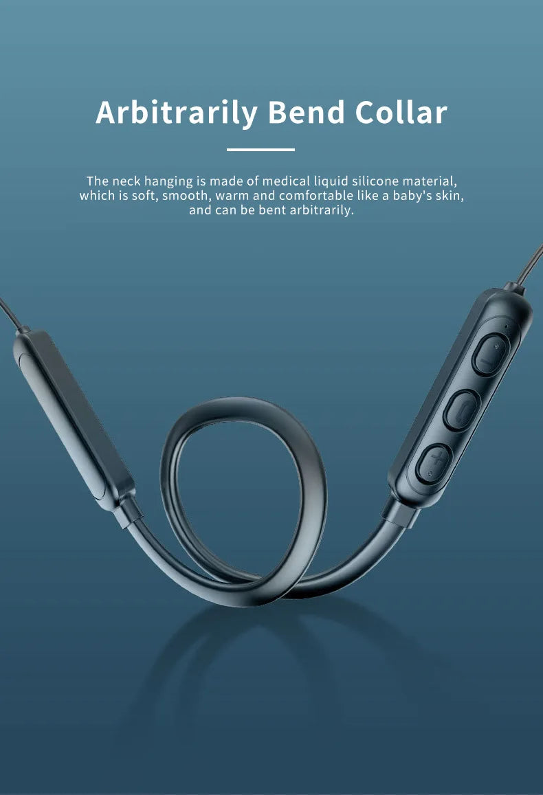 Wireless 9D Bluetooth-compatible 5.2 Headset NeckHanging TWS Stereo Noise Reduction Universal 5.0 Sports Headset with Microphone