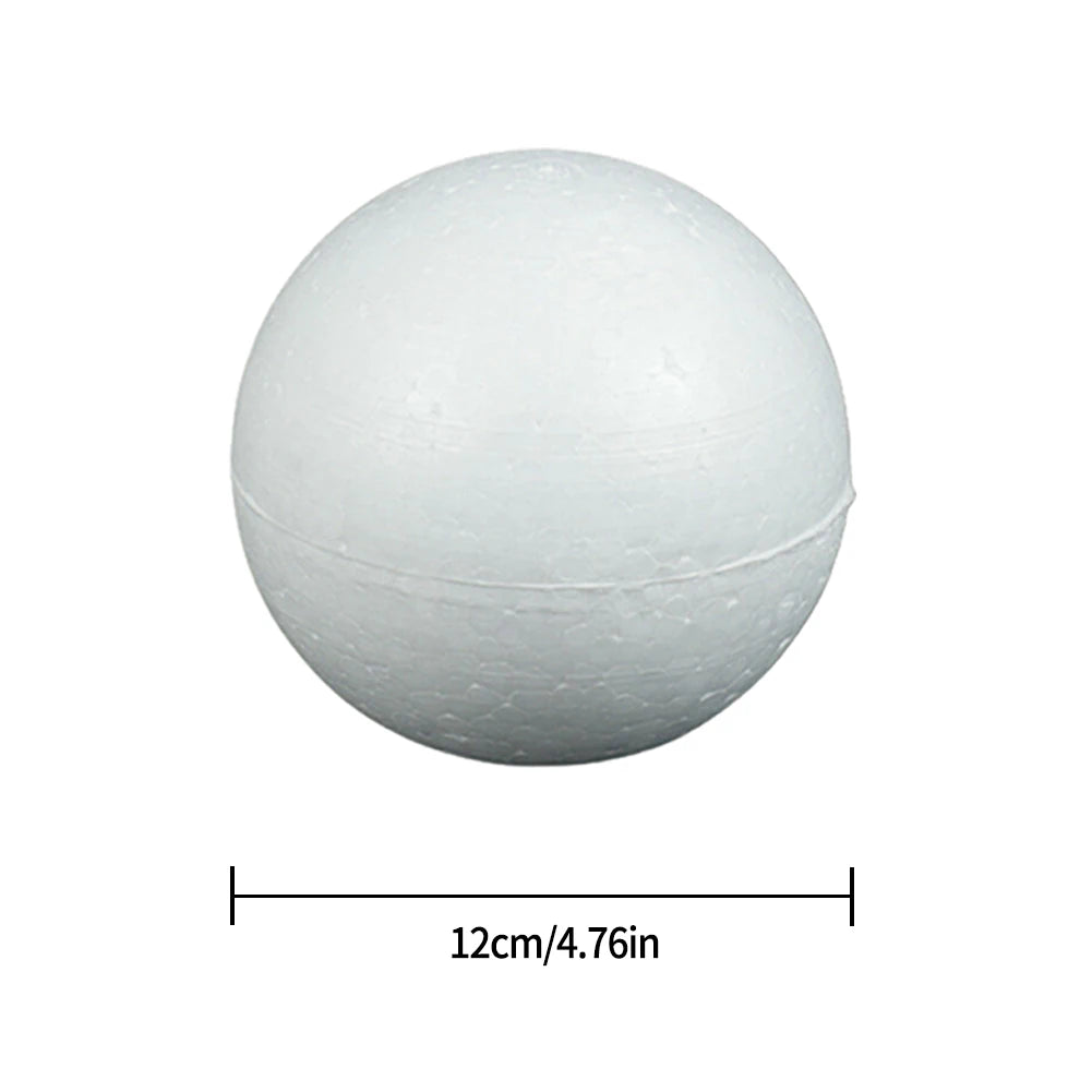 6-12cm Modelling Polystyrene Foam Balls White Craft Balls DIY Hand-painted Gifts Accessory Wedding Celebrations Event Supplies