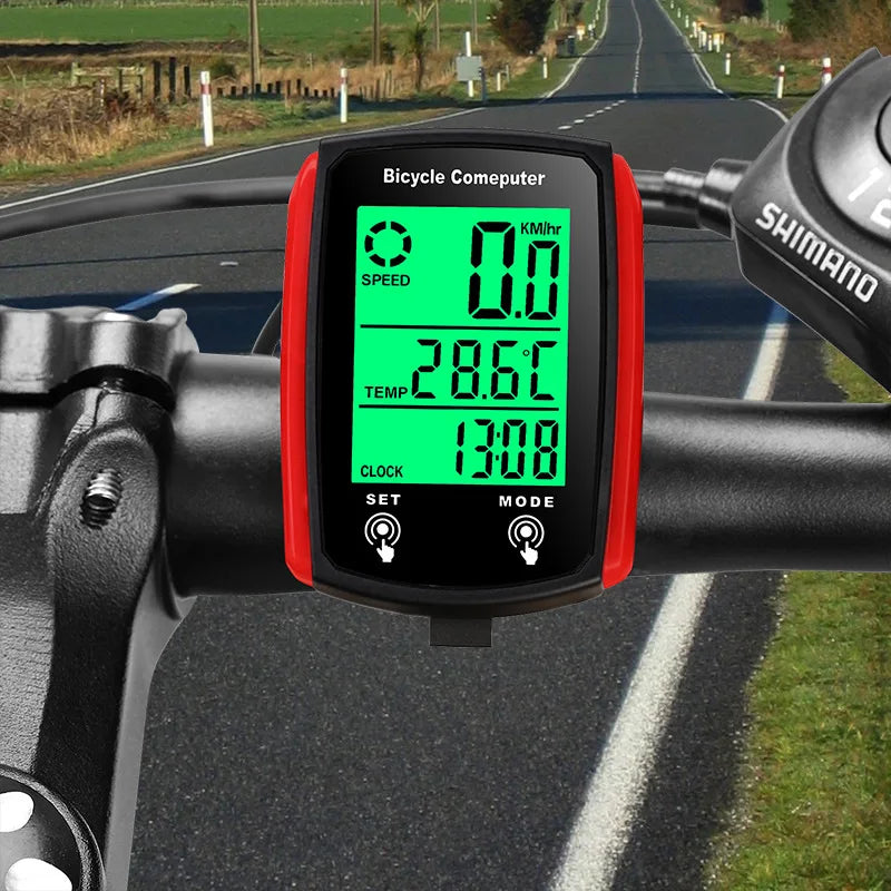 Bike Computer Bicycle Odometer LCD Screen Wired Cycling Speedometer Mountain Bike Speedo Meter Bike Accessories