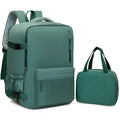 2-Piece 40×30×20cm 180 °   Full Opening Backpack Set, Large Carry-On with Tote Bag for Travel, Business, School & Daily Commuting