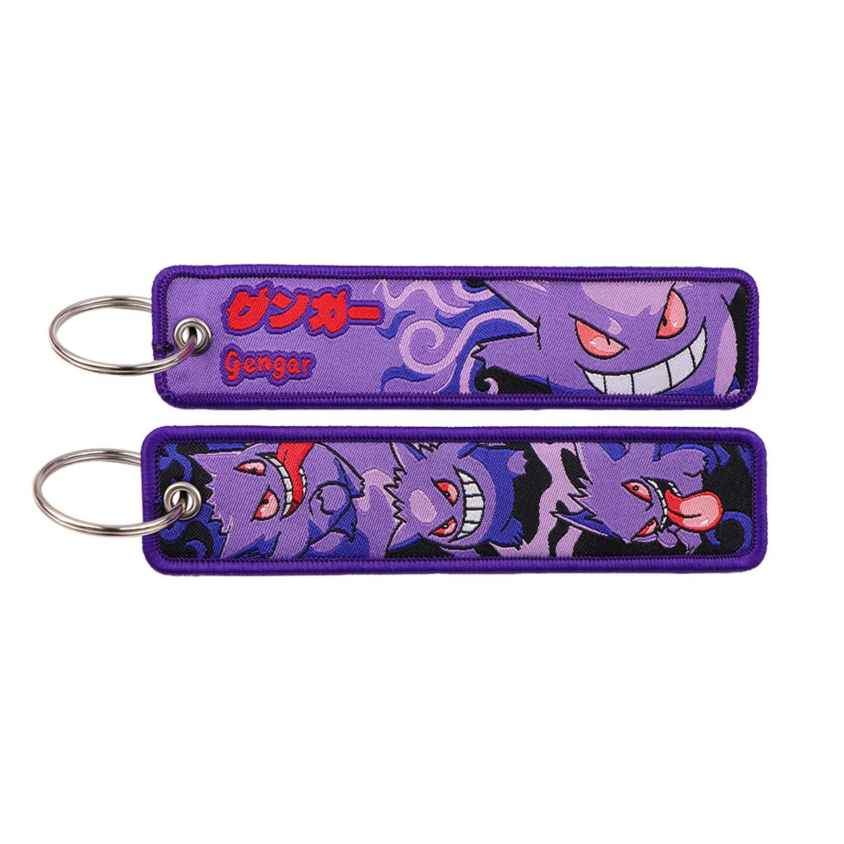 Cute Anime Elf Embroidery Key Fobs Cool Game Key Tags Keychains for Motorcycles Cars Fashion Key Rings Accessories Gifts 1pcs