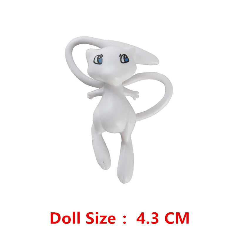 Pokemon 4-13Cm Toys Model Cartoons Movie Anime Figure Pikachu Eevee Charmander Mewtwo Collection Dolls Birthday Best Gift