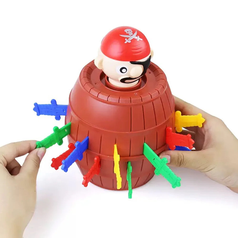 Pirate Bucket - Mr. Sword Bucket - Interactive Board Game, Mock and Trick Game - Trick Pirate Bucket, New and Unique Trick Game