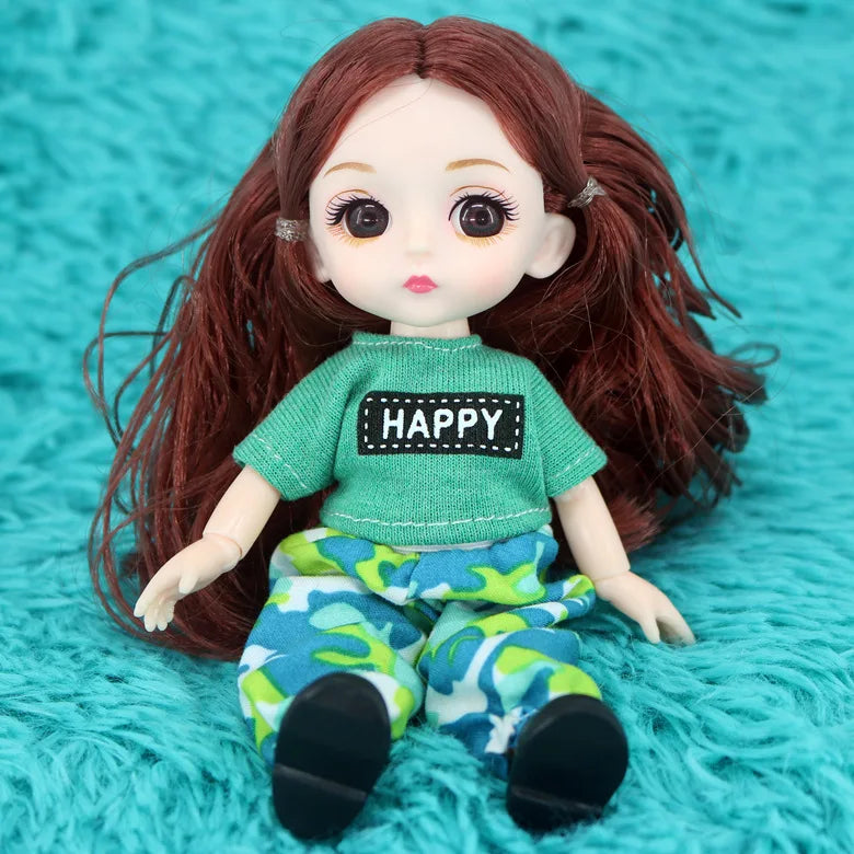 doll 16cm Cute And Elegant Style, 13 Articulated Dolls With Movable Joints Clothing Matching BJD Princess 1/12 Girl Gift Toy