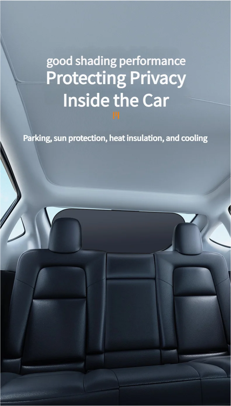 UV-Reflective Car Sun Shade Cover Rear Windshield Sun Protection Sunshade Heat-Isolation Car Privacy Curtains Foldable Storage