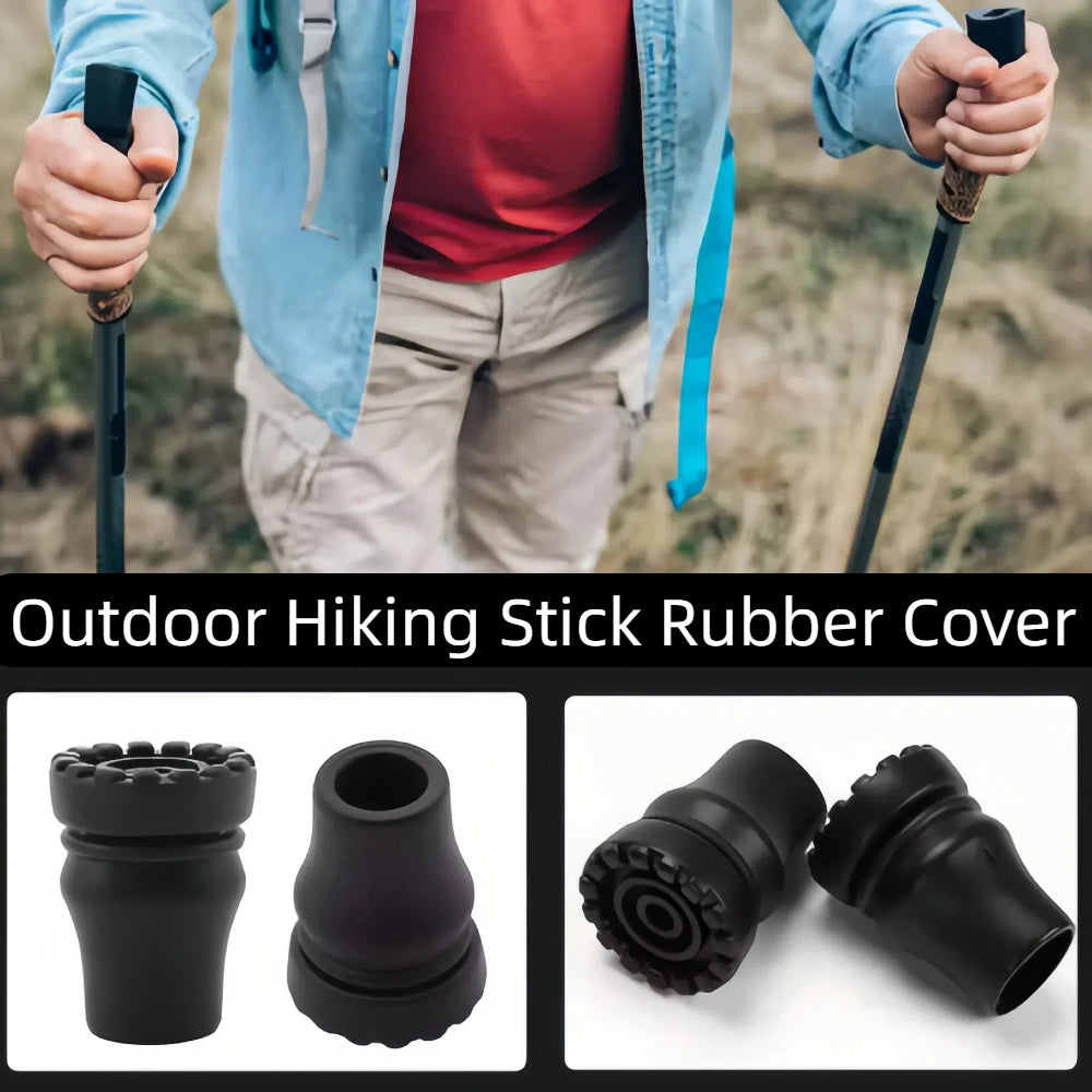 4Pcs 16-22mm Anti Slip Rubber Pads Cover Canes, Crutches, Bottom Pads, Protective Covers, Climbing And Hiking Poles, Tips