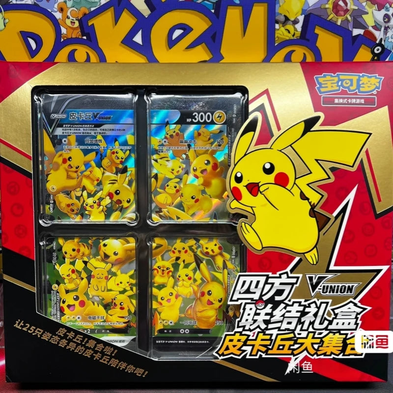 In Stock Genuine 100% Original Pokemon Ptcg Card Quartet Coupling V-Union Gift Boxes Pikachu Big Gather Moru Baker Mew-Two  Ptcg