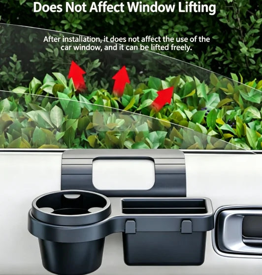 Car Cup Stand Phone Holder Mount Tray Side Door Window Storage Barrel Pocket Hanging Storage Rack with Auto Interior Accessories
