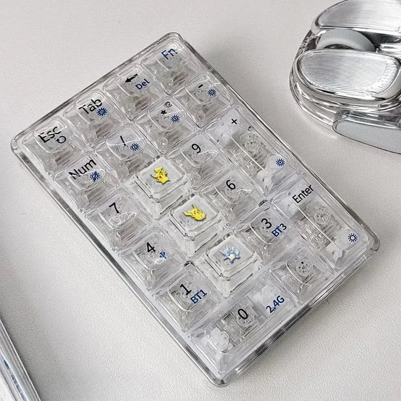 Cross mechanical keyboard personalized anime keycap single Charmeleon Blastoise Eevee transparent cartoon keycap