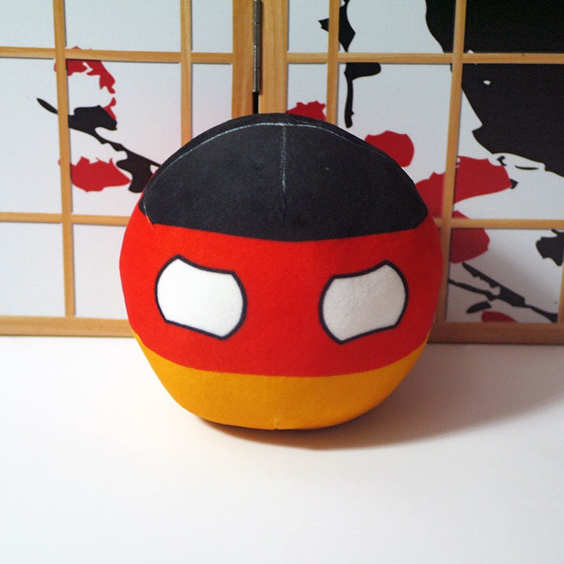 10cm Cute Countryball Polandball Plush Stuffed Dolls Anime Short  Toys Mini Pillow Bag Key Ring Pendant Cosplay Gifts