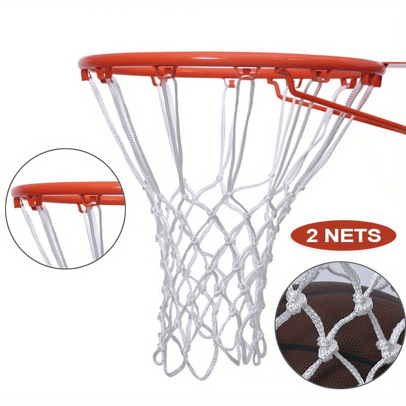 1/2pcs Basketball Rack Net With 12 Loops Heavy Duty Outdoor Basketball Net Replacement Detachable Basketball Net