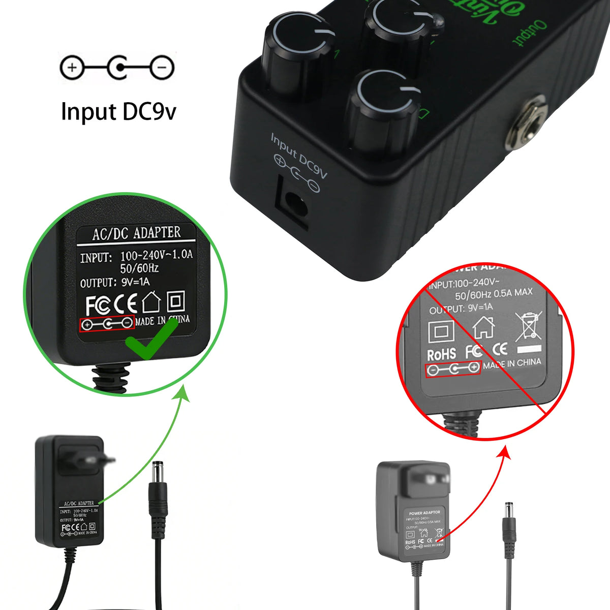 Electric Guitar Effects Pedal Mini Single Type Crunch Distortion Classic Chorus Delay    Digital Delay