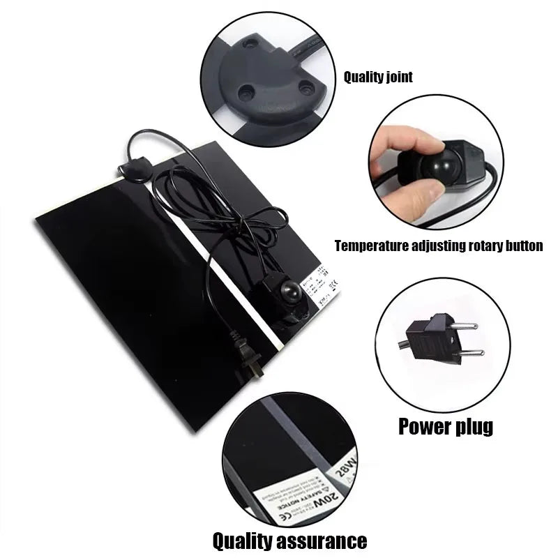 Reptile Heating Pad Spider Scorpion Palace Guarding Pet Snake Lizard Hedgehog Hamster Crawling Pet Insulation Pad