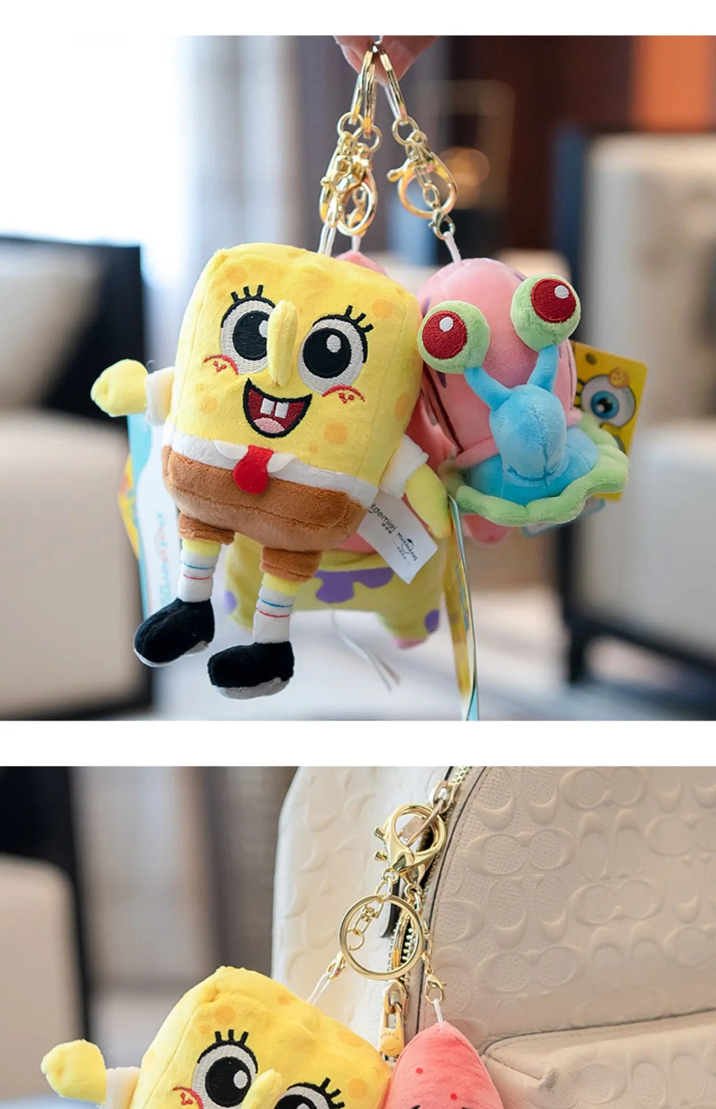 Anime Plushie Doll Spongebob Peluches Doll Squarepants Patrick Star Squidward Eugene Krabs Gary Kawaii Cartoon Stuffed Plush Toy