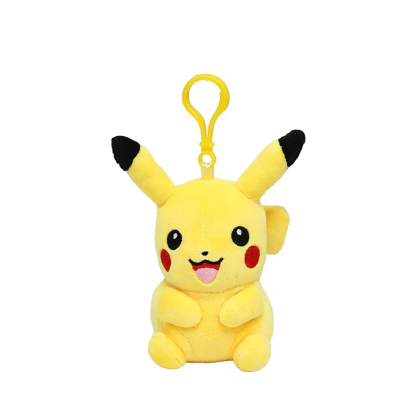 Pokemon Plush Cartoon Toys Keychain Pendant Doll Anime Figures Pikachu Charmander Psyduck Squirtle Snorlax Kids Toy Xmas Gift