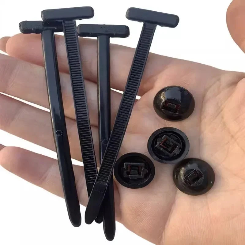 Cable tie buckle fixed through the core nail cable tie buckle mudguard fender inner lining trunk buckle