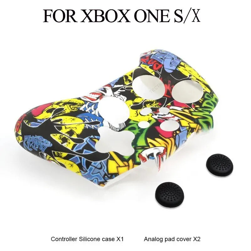 Silicone Protective Case Skin For Xbox Series X/S Controller Gamepad Accessories Thumbstick Grips Caps Joystick Cover Shell