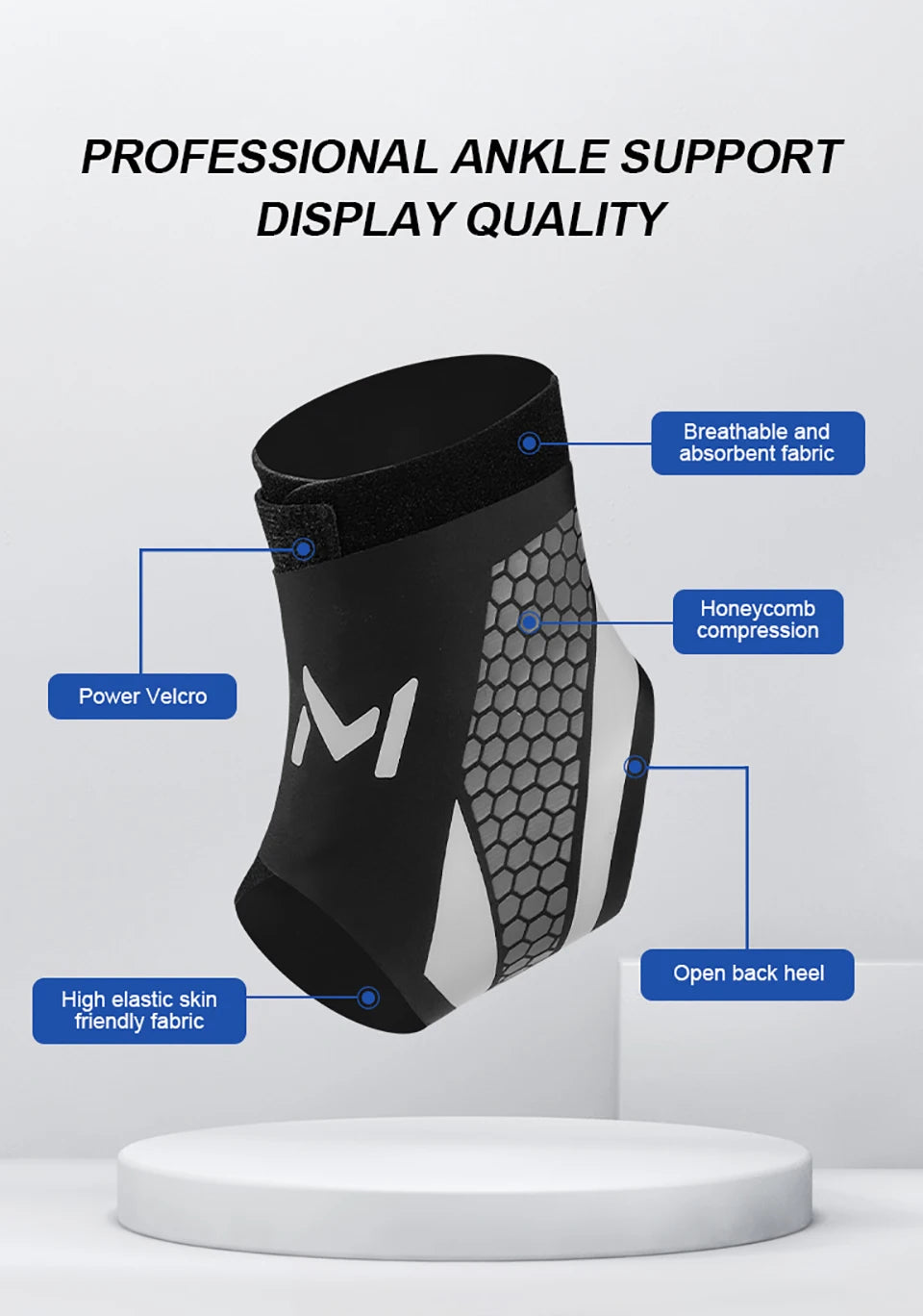 1Pcs Ankle Support Light Thin Breathable Pressurized Fixation Prevent Ankle Sprains Tendon Injury Ankle Joint Protective Cover