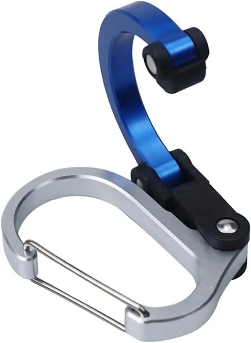 Multifunctional Aluminum Alloy D-Type Carabiner Clips Rotatable Quick-Hanging Utility Hooks for Camping Outdoor Sports