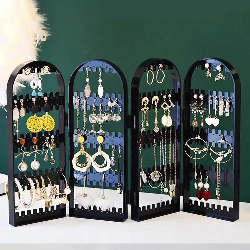 Earring Screen Jewelry Rack Display Rack Creative Screen Jewelry Rack Jewelry and Earrings Display and Storage Rack Top