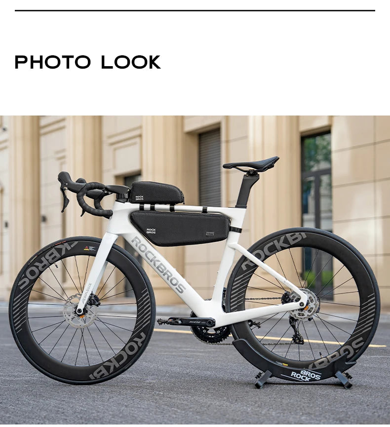 ROCKBROS Bicycle Bag Top Tube Bag / Bottom Tube Bag Large Capacity Waterproof MTB Road Bike Triangle Pannier Front Cycling Bags
